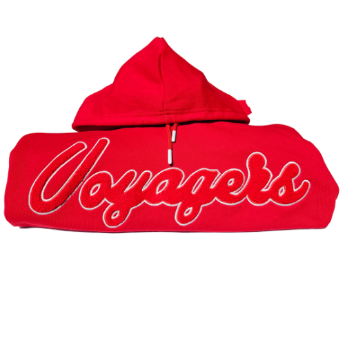 Women's Crop Hood Red