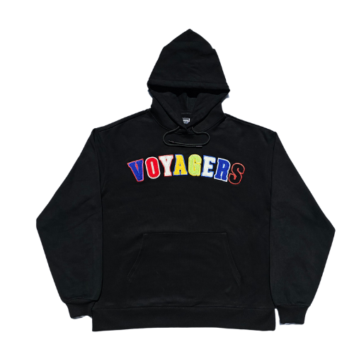 Heavy Oversized Multi-Colour Hood Black